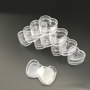 

100 Pcs/Set 4g Mini Cosmetic Jars Empty Eyeshadow Makeup Glitter Powder Container Clear Refillable Bottles Nail Accessories Pots