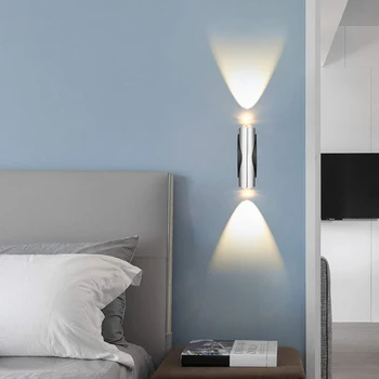 

Indoor LED Wall Lamp Material Aluminum Sconce Bedroom Decorate Wall Light AC110V/220V