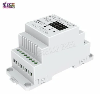

DL DC5V-24V DMX512 to 4CH 0-10V Decoder 0-10V LED Dimmer DMX 512 Signal to 0-10V Signal RGB/RGBW Controller 4 Channel Dimmer