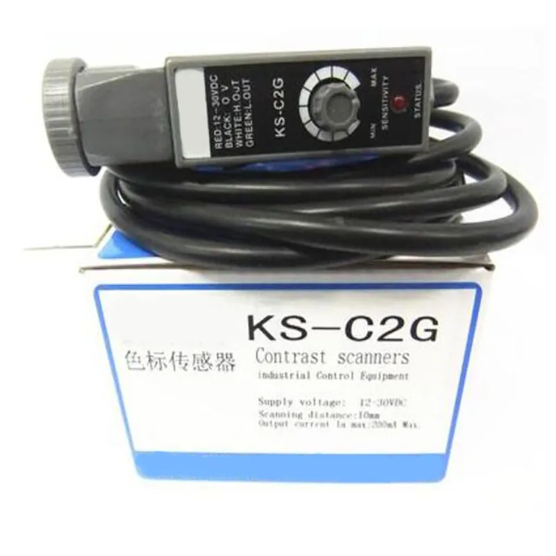 

Original genuine photoelectric switch color mark sensor KS-C2G green light KS-C2W KS-C2R KS-C2