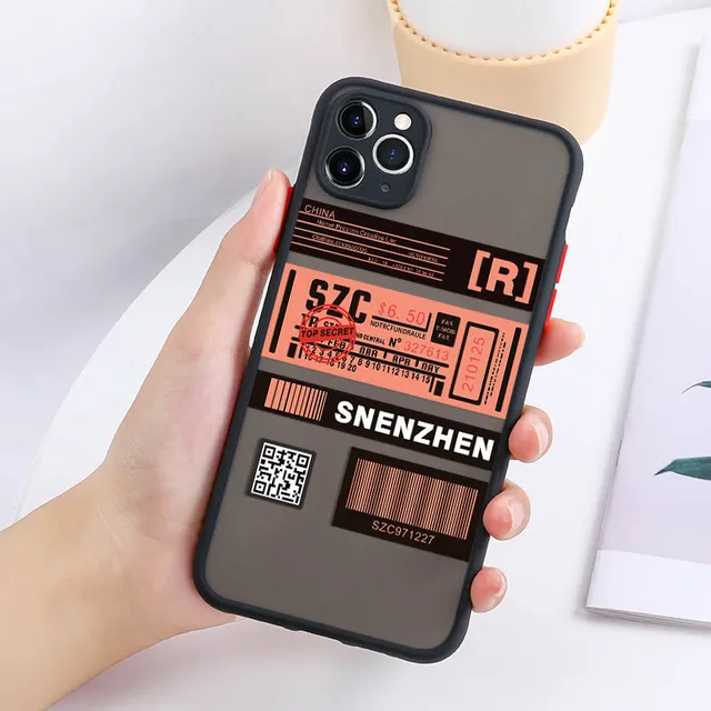 Case For iPhone 11 iPhone Cases XR Hard Fundas Apple 13 12 Pro Max Mini 7 8 6S 6 Plus X XS Max 12Pro Len Protection Phone Covers O170