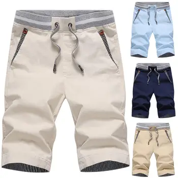 

Men Summer Casual Drawstring Shorts Sports Cycling Beach Sweatpants Fifth Pants