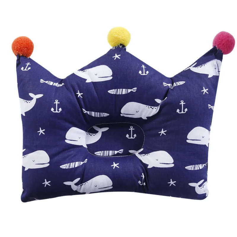 Мягкий хлопок формируя для малышей и детей постарше подушка для путешествий Шея подушка для сна подушка детская позиционер Анти ролл для новорожденных, для маленьких мальчиков и девочек с рисунками из мультфильмов номер Декор - Цвет: Whale