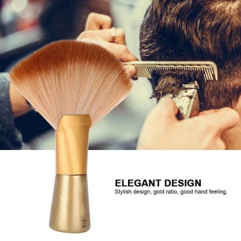 

ABVP Soft Hair Brush Neck Duster Beard Brush Large Fan-Shaped Hair Cleaning Hairbrush Salon Cutting Hairdressing Styling Makeup