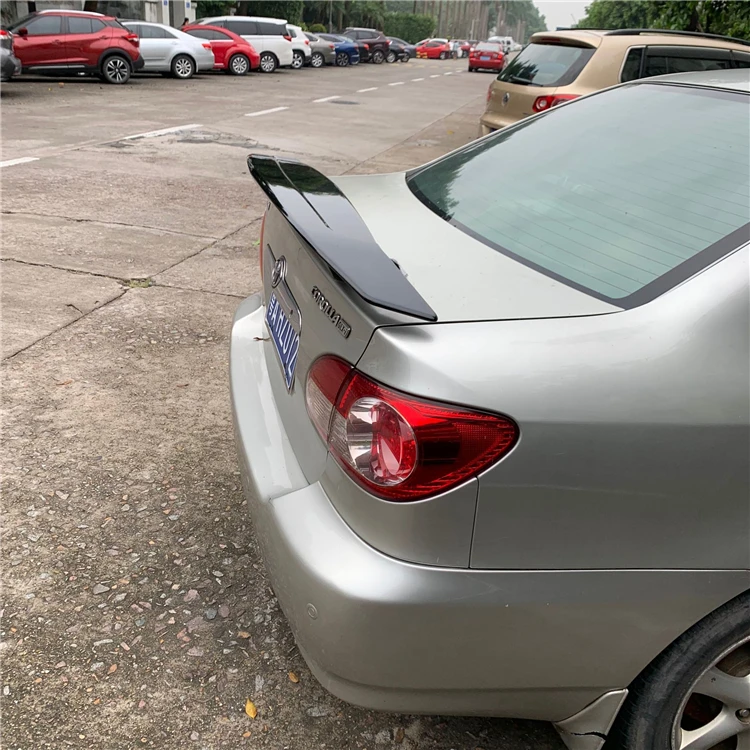 Спойлер для Toyota Corolla 2001-2005 Corolla EX спойлер NF ABS Пластиковый материал заднее крыло автомобиля цветной задний спойлер