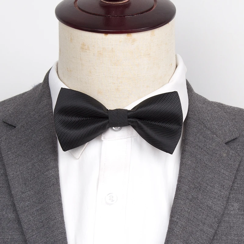 Мужской галстук XGVOKH, черный, темно-бордовый, галстук-бабочка, мужские галстуки-бабочки для мужчин, галстук, деловой костюм, свадебные подарки, аксессуары - Цвет: Черный