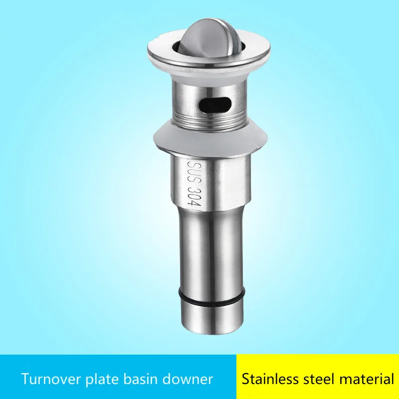 

Hotel project foreign trade basin downer stainless steel flap downer electroplating bounce water head
