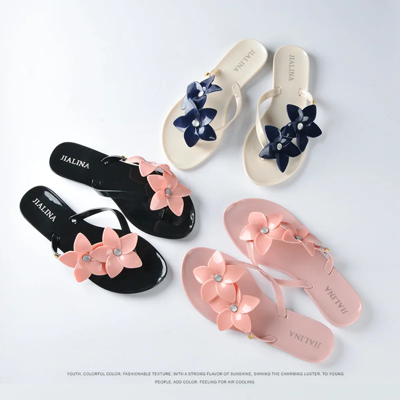 

2019 Summer Sandals Slipper Indoor Outdoor Flip-flops Beach Shoes Summer lady Shoes Platform Women Slipper New Soft hjm7