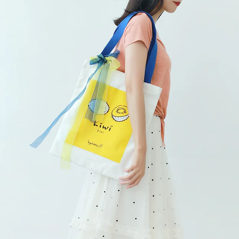 Рюкзак из холщовой ткани с принтом женская сумка на одно плечо модная Корейская Стильная хлопковая Экологически чистая Холщовая Сумка Customi