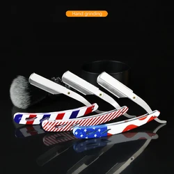 High Quality Straight Shaving Razor For Men Professional Salon Stainless Steel Hair Cut Shaver Holder Barber Tools