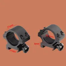 Кронштейн для оптического прицела высокого качества 6 мм Ультра низкое крепление 25,4 мм кольца 2 шт. Пикатинни Вивер рейка для тактического прицела