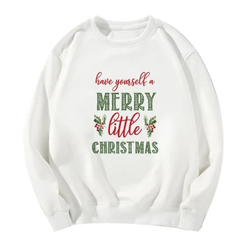 

Spring Autumn have yoursell a MERRY little CHRISTMAS Loose Hatless Hoodie Sweatshirt Women Punk Gothic Sportswear Tracksuit