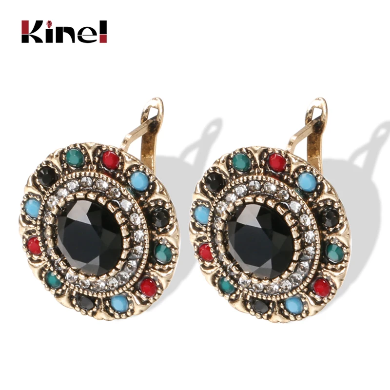 Кинели Горячая Boho Античное золото Цвет серьги для женщин в винтажном этническом