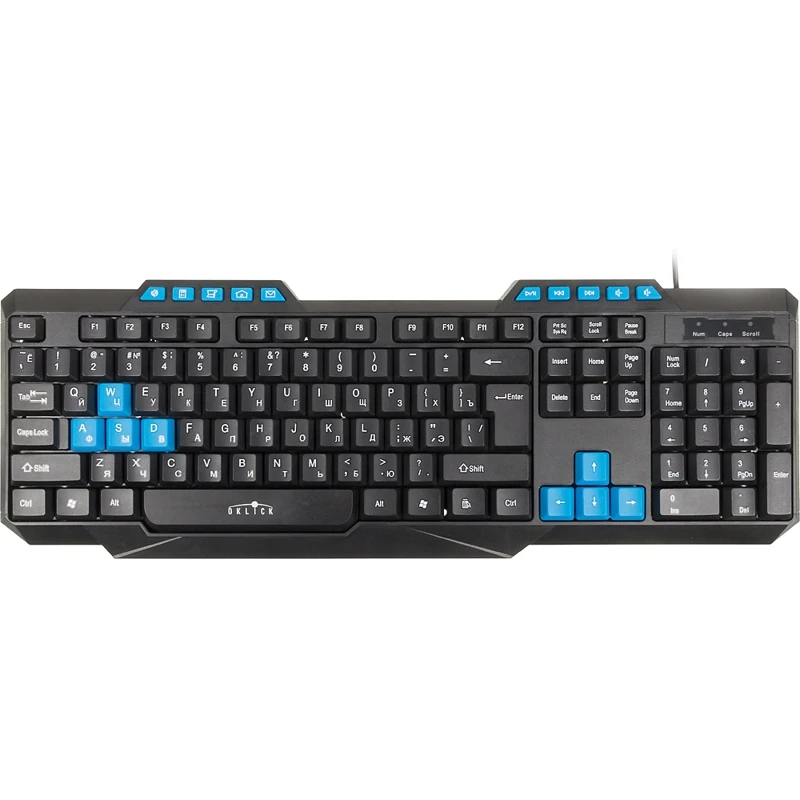 Клавиатура OKLICK 750G FROST WAR черный | Компьютеры и офис