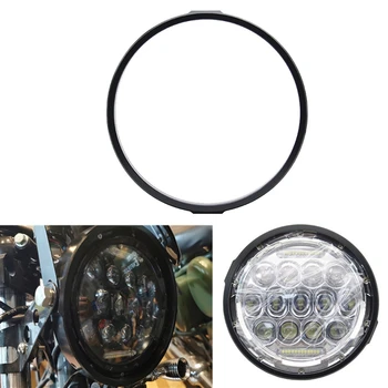 

Motorcycle Headlight Trim Ring Bracket 7 Inch Electroplated Black