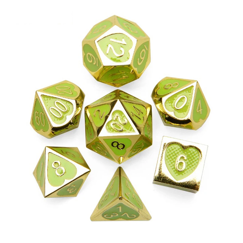 Набор игральные кости DND металлические многогранные кубики D & Dados Rpg в форме