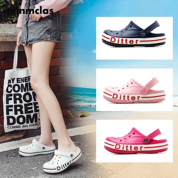

MInmclas 2020 New Summer Women's Beach Sandals Women Outdoor Plastic Sandals Non-slip Garden Shoes Nurse Shoes Non-slip Slippers