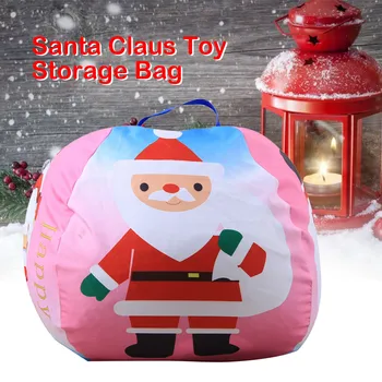 

18inch Christmas Gifts Bags Santa Claus Bean Bag Stuffed Animal Toy Storage Bag Organizer Zippers Christmas Xmas Santa Candy Bag