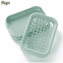 Двухслойная мыльница, держатель для мыла, синий/зеленый/розовый, для ванной