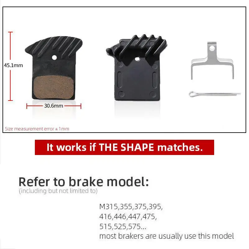 1 Pair Heat Dissipating Bicycle Brake Pads Suitable For Natt SRAM Type For bicycle disc brake pads,brake pads,bike brake pads
