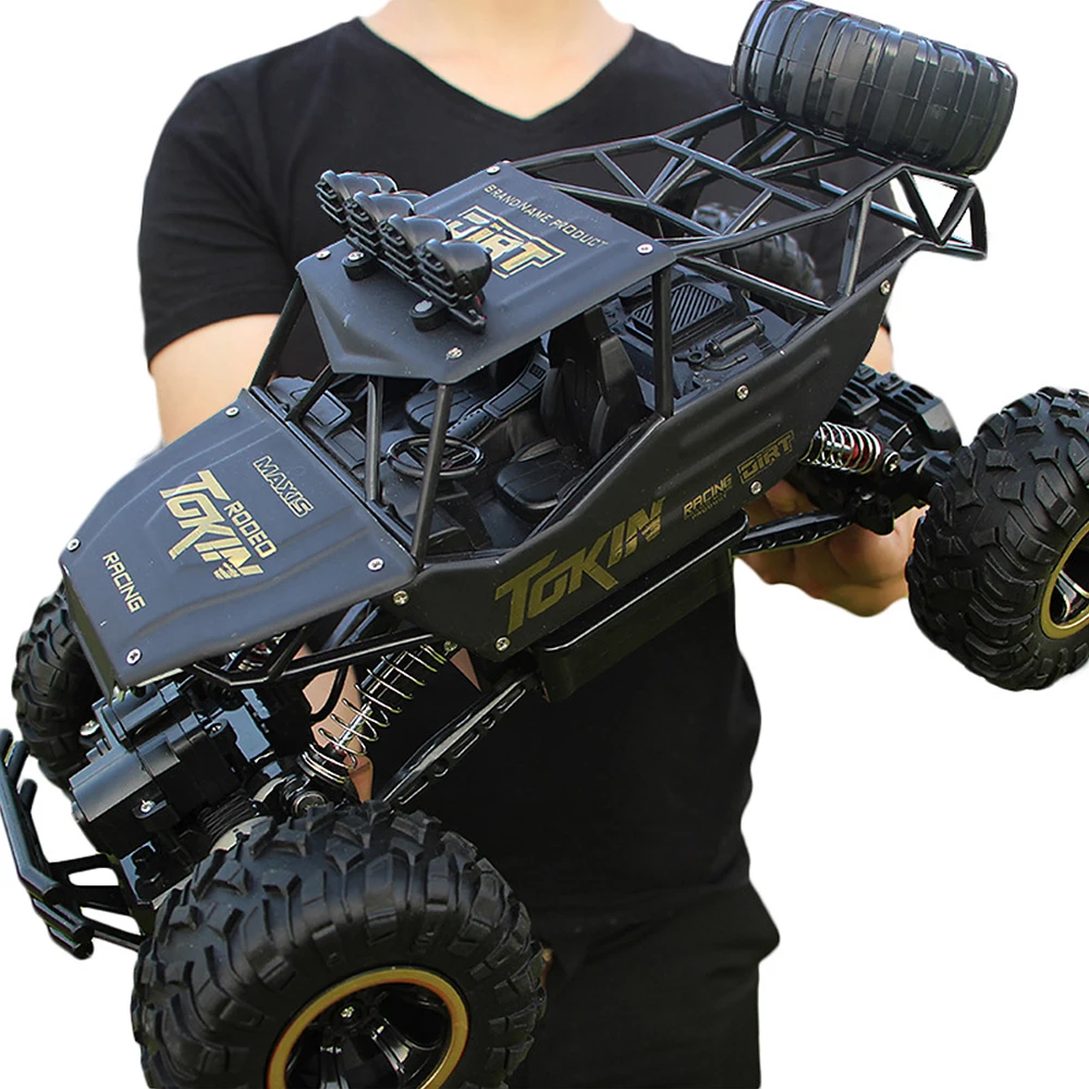 1:12 4WD RC автомобили обновленная версия 2,4G радиоуправляемые игрушечные машинки RC багги скоростные грузовики внедорожные Грузовики Игрушки для детей мальчиков - Цвет: 37cm black