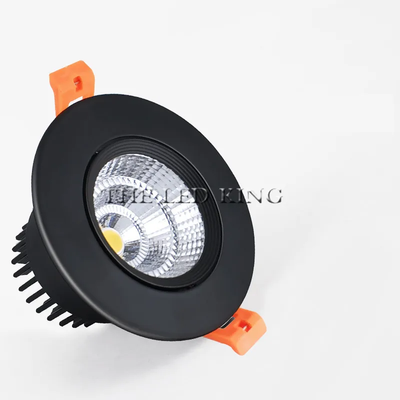 COB LED Downlights Real 3W 5W 9W 12W 110V-240V White Ceiling Spot Lamp 2.2 Inch 55mm 75mm Cut Hole No Flicker Lighting Fixtures