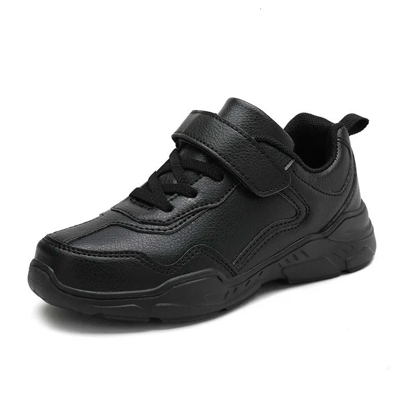 

Kids Running Shoes Boys Rubber Sole Boys Walking Shoes Children Comfortable School Boys Sneakers Black Leather Sport Kids Shoes