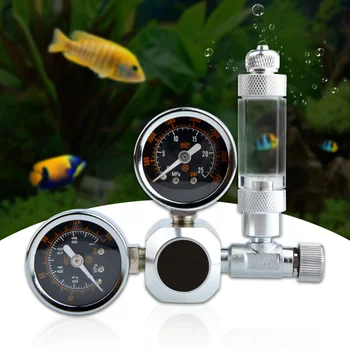 

Accessories Practical Pressure Regulator Fish Tank Reducer Home CO2 System Dual Gauge Bubble Counter Aquarium Tool Replacement