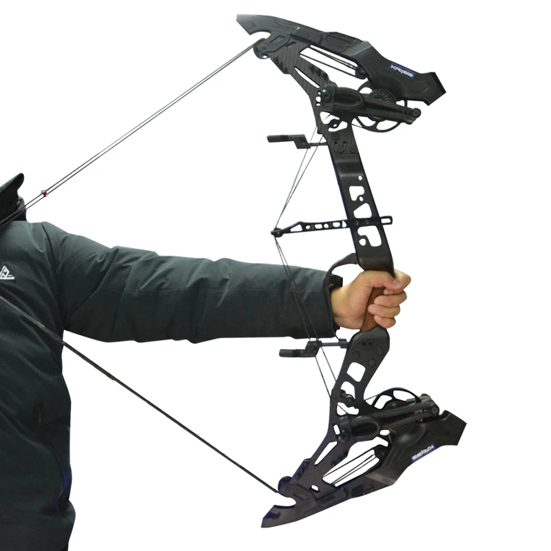 야외 양궁 복합 활, 21.5-80lbs 330FPS 스틸 볼 및 화살, 사격 사냥 액세서리, 1 PC