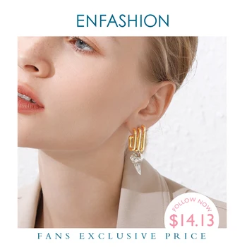

ENFASHION Punk Multiple C Shape Stud Earrings For Women Gold Color OL Minimalist Geometric Earings Fashion Jewelry E191079