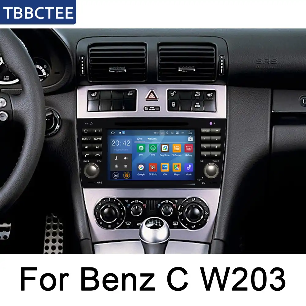 For Mercedes Benz C Class W203 2004 2007 Ntg Multimedia Player Gps Android Auto Radio Dvd Car Navigation System Radio Car Multimedia Player Aliexpress