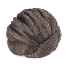 Женские синтетические волосы Gres, пучок волос на клипсах, высокотемпературные волоконные волосы для женщин, блонд/темно-коричневый, накладки для волос