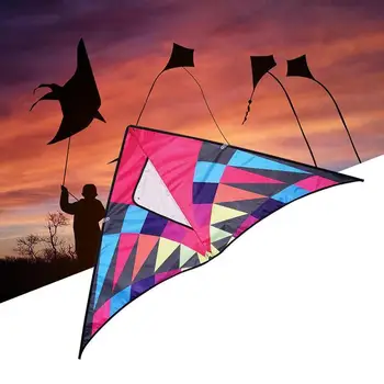 

Colorful Rainbow Kite Nylon Ripstop Flying Toys Kite With 30m Kite Line Outdoor Fly Toys For Children