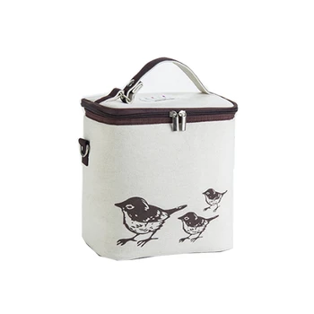 

Waterproof Lunch Bag Animal Pattern Lunch Box Portable Insulated Canvas Lunch Bag Thermal Food Picnic Lunch Bags For Women Kids
