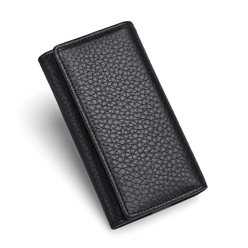 Key Wallets Keys Organizer Key Holder Pouch Coin Purse for Unisex Genuine Leather