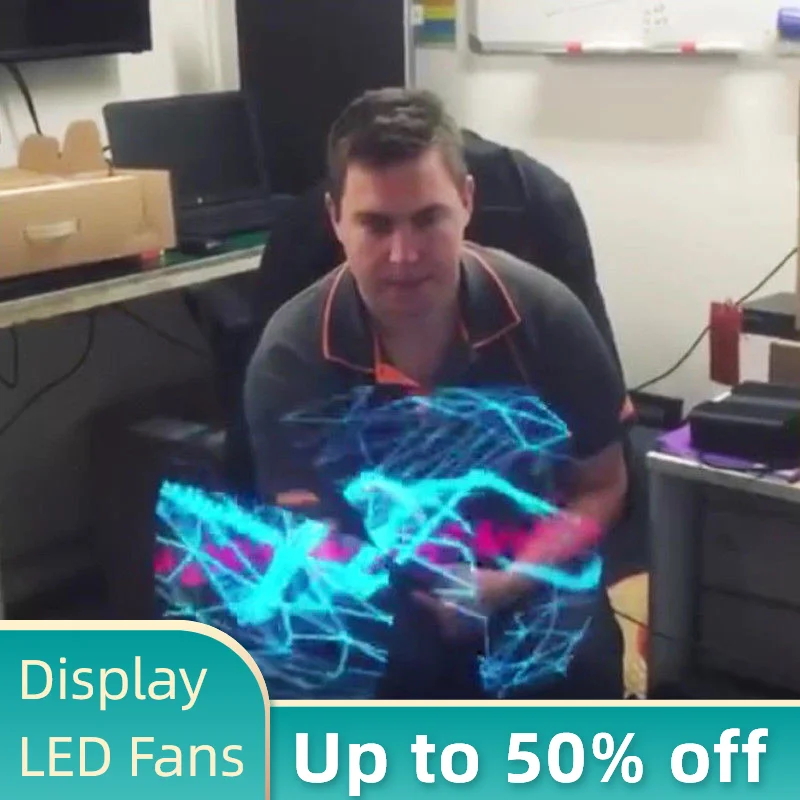 Светодиодная голограмма с 3D дисплеем голографическая визуальная видимость