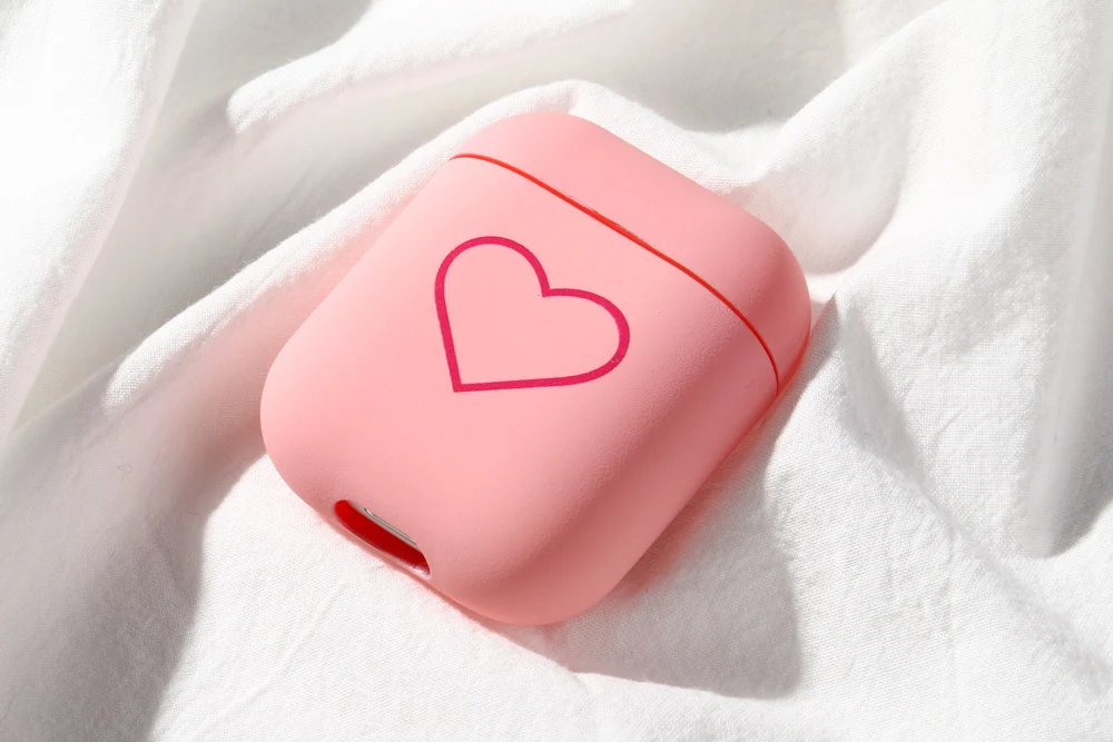 Чехол для Airpods чехол с милым сердечком чехол s Для Air Pods 1 2 чехол Bluetooth беспроводной защитный чехол для наушников на Airpods