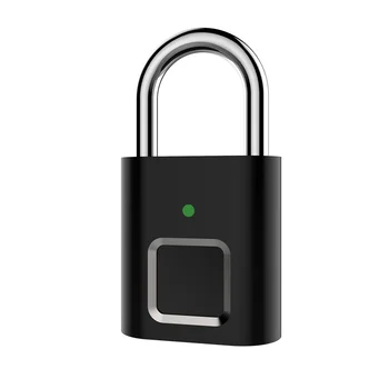 

Security Smart Fingerprint Lock Smart Padlock Thumbprint Rechargeable Door Lock Anti-Theft Smart Padlock Keyless Quick Unlock