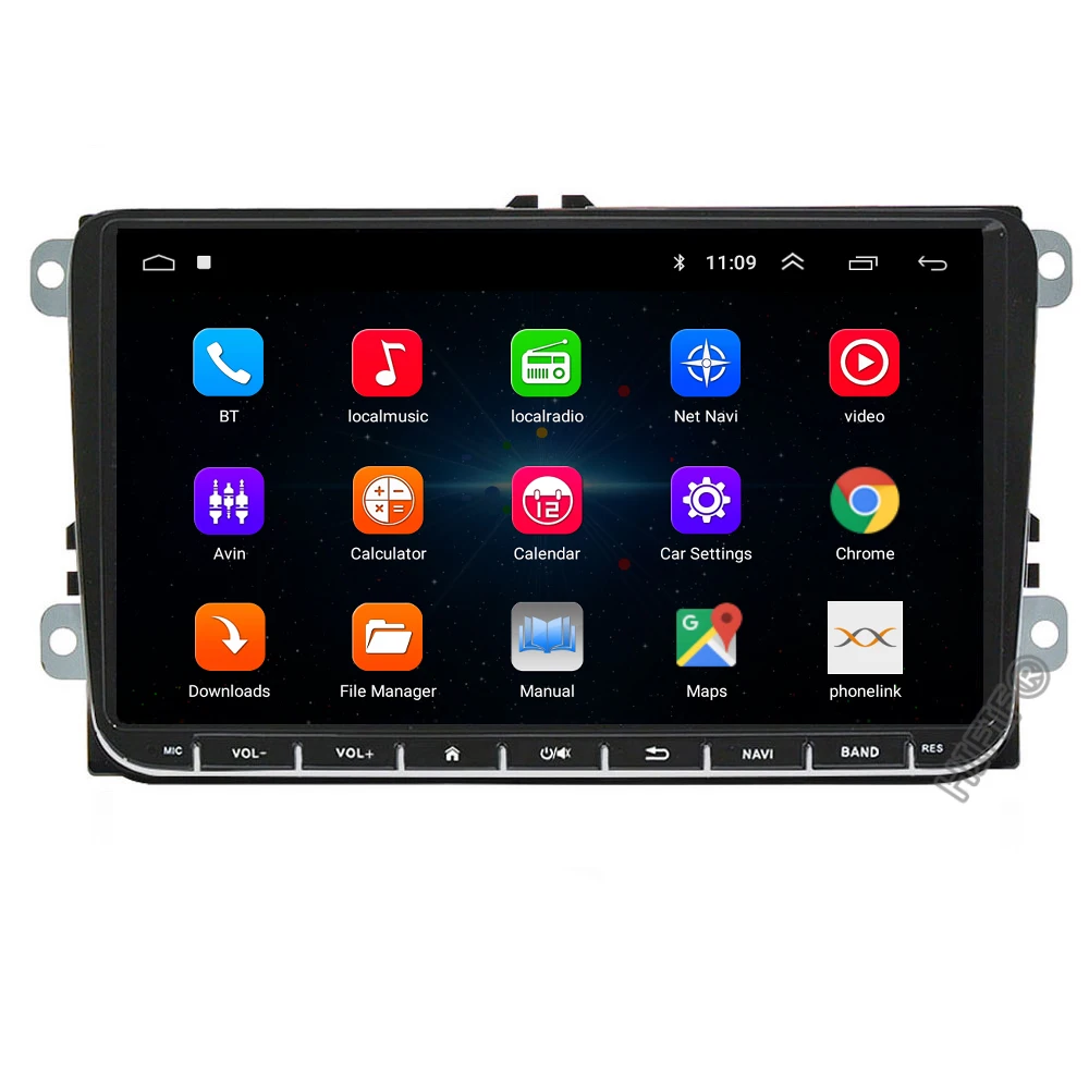 2 din 9 ''Android 10 0 2G/1G RAM автомобильное радио стерео GPS Navi для VW Passat B6 CC Polo GOLF 5 6 Touran Jetta