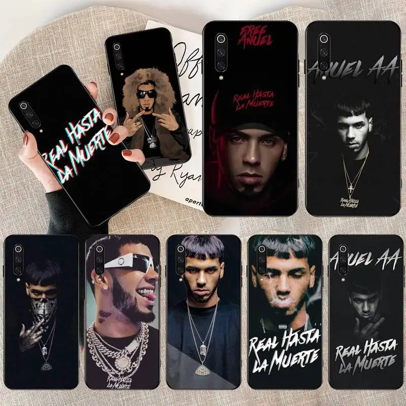 PENGHUWAN Rapper Anuel AA Real Hasta La Muerte Soft Silicone Black Phone Case for Xiaomi Mi9 9SE 8SE Pocophone F1 Mi8 Lite | Мобильные