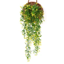Artificial Fake Hanging Flower Silk Vine Plants Foliage Home Garden Basket Decor