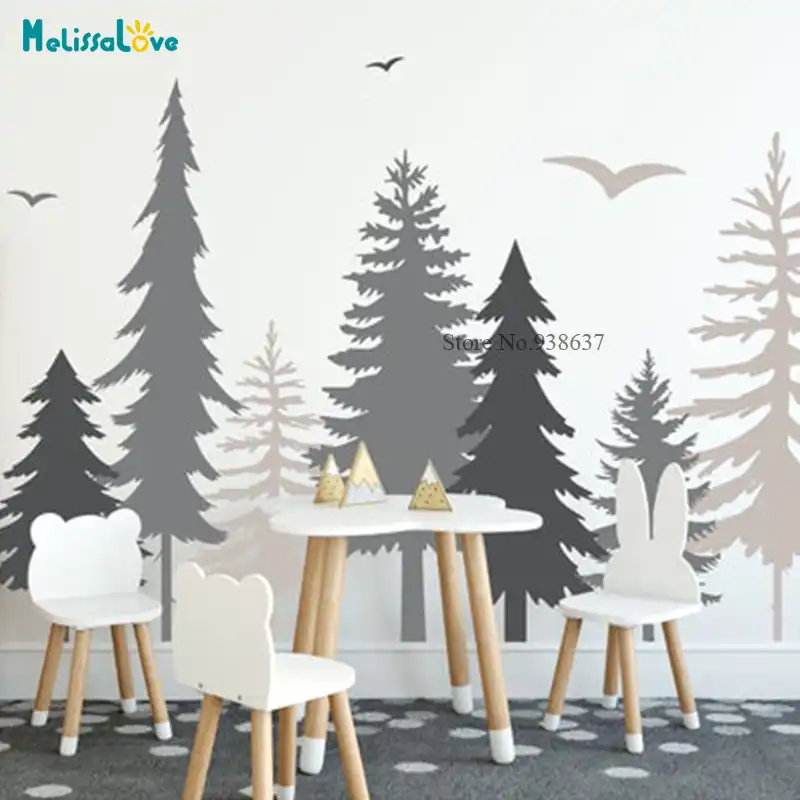 forest decal nursery
