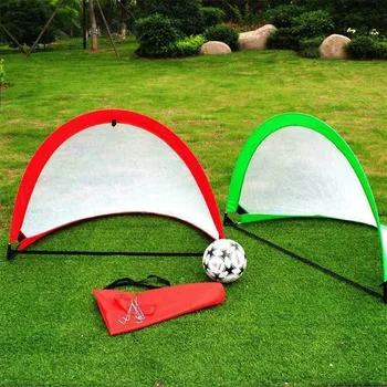 

Kids Portable Folding Football Goal-Net Outdoor-Play Training Gate Soccer Outdoor Training Net Goal Accessory Fitness Equipment