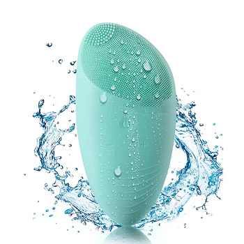 

Electric Sonic Silicone Facial Cleansing Brush Gentle Exfoliation for All Skin Types Waterproof Skin Cleaner Face Brush Massager