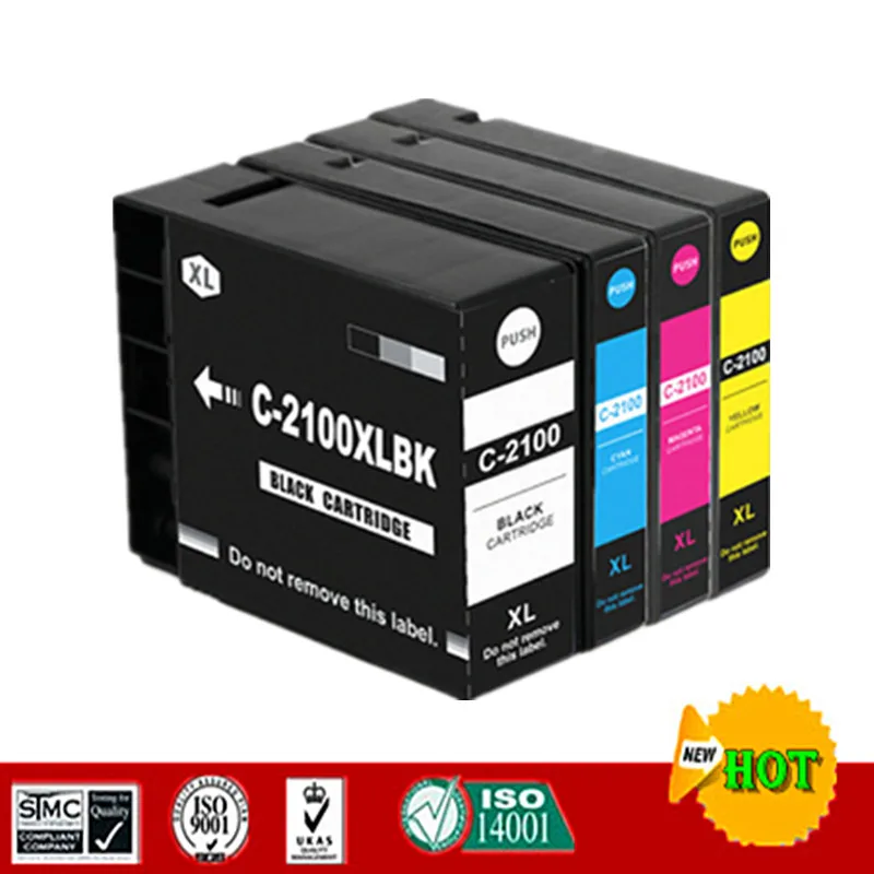 Совместимые чернильные картриджи подходят для Canon PGI2100 PGI 2100 подходит MAXIFY Ib4010/IB4110