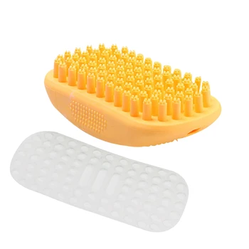 

Home Bathroom Massage Styling Tools Lightweight Bath Hair Remove Anti Flea Dog Cat Handheld Pet Grooming Brush Cleaning Portable