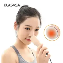 KLASVSA Электрический нагрев мокса нефрита носогубные складки удаление морщин массажер для лица вокруг глаз шеи спины тела теплая терапия Уход за кожей