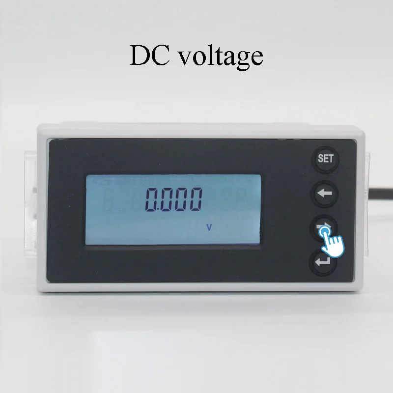DC 0 600V 5A Многофункциональный энергии кВтч метр Ампер напряжение ватт час Панель с