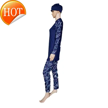 

2019 Women's Conservative Beach Swimsuit Muslim Thobe Biquinis