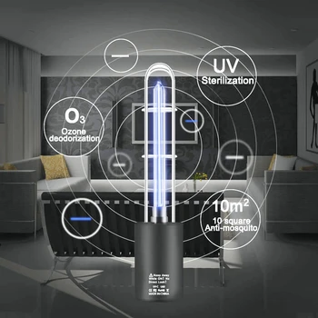 

5W DC5V Rechargeable Ultraviolet Lamp blackshell Sterilizer Light Ozone Germicidal Lamp Disinfection Bactericidal